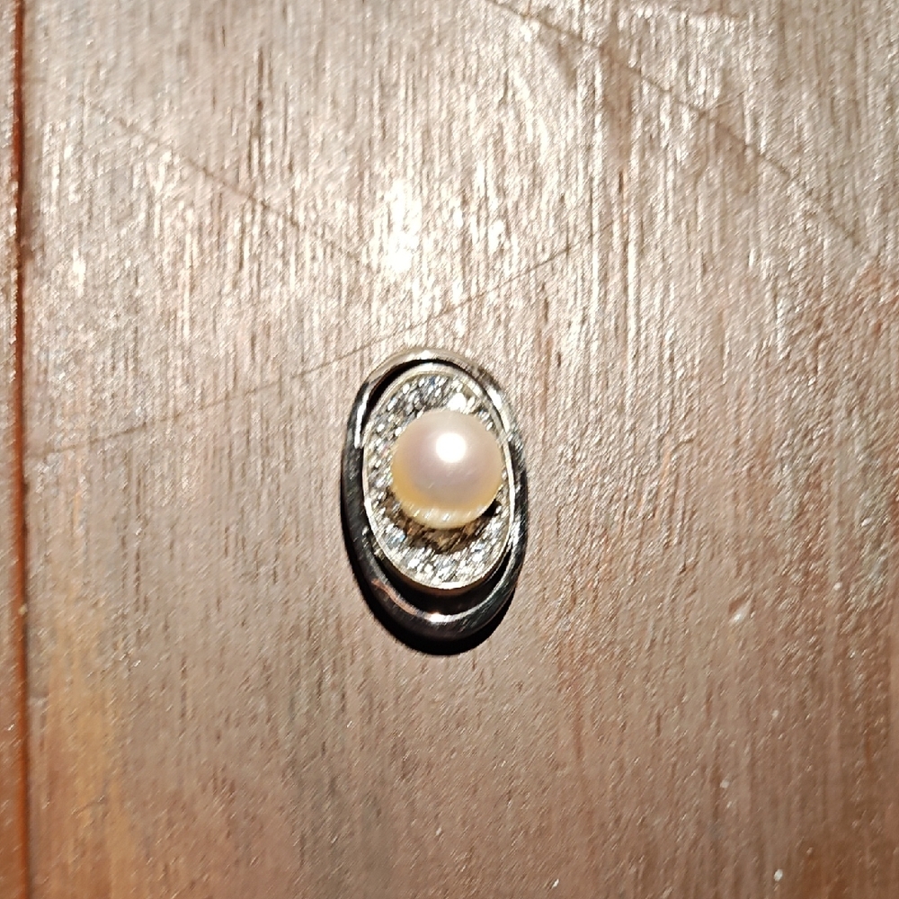 Real Big Ocean Pear CZ Crystal 925 Silver Pendant